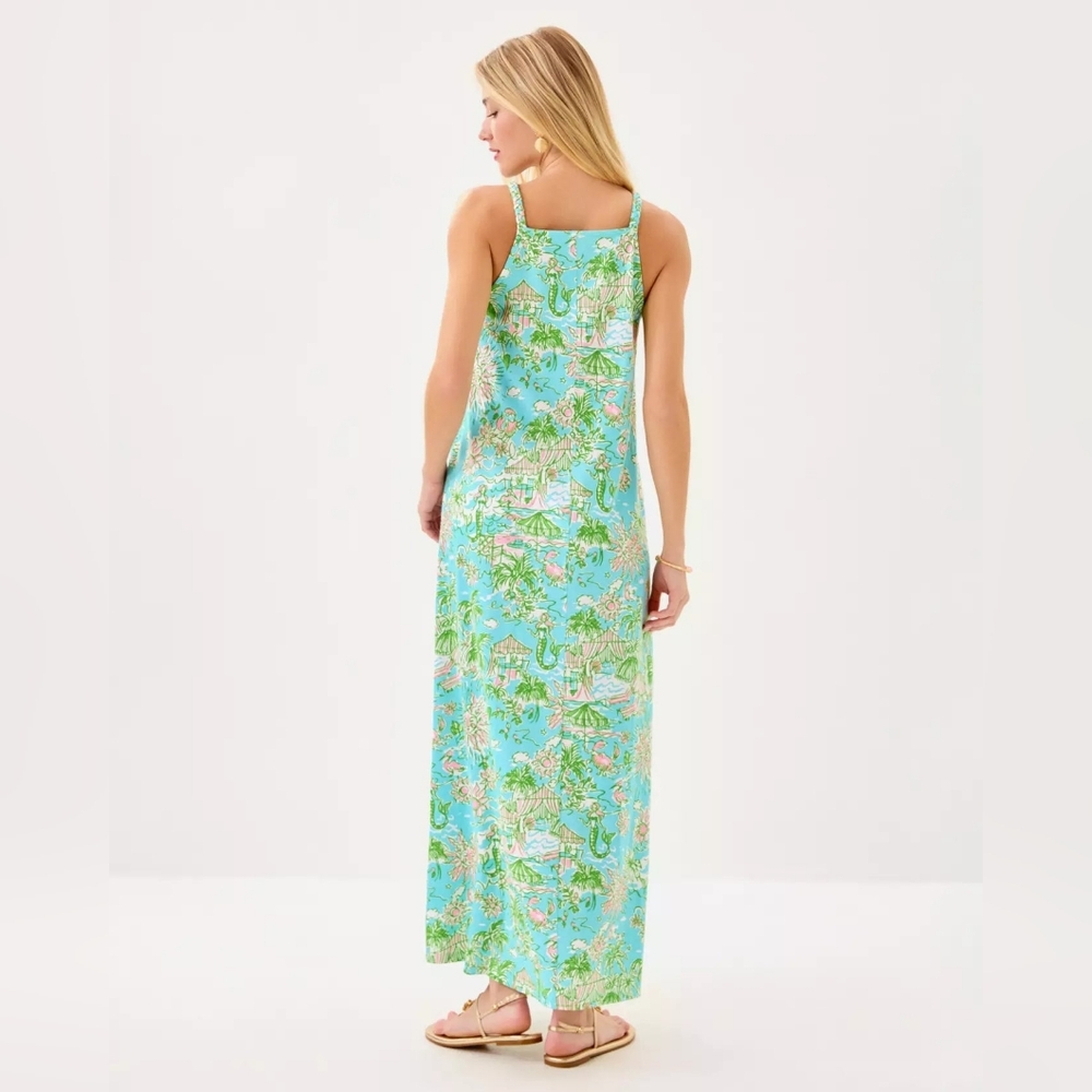 NEW Lilly Pulitzer Braided Straps Kyleigh Maxi Dress - Sunbather's Bliss - Picture 4 of 5